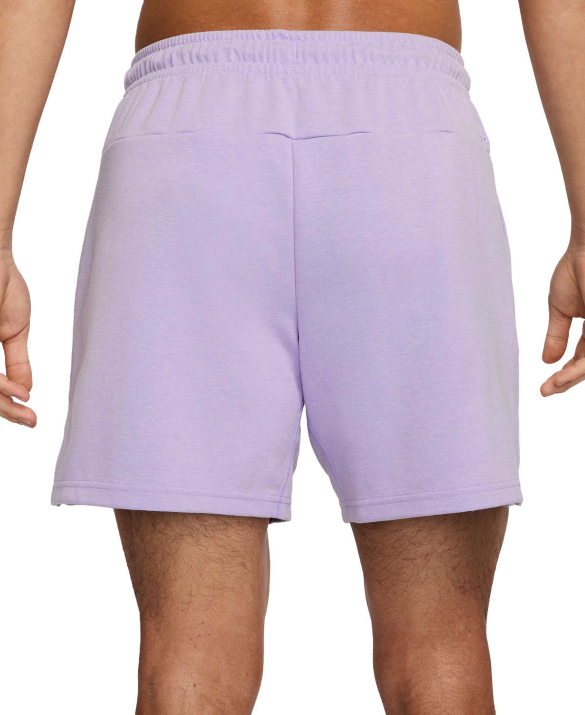 Nike Men's Primary Fleece Dri-fit Relaxed-fit Uv 7" Performance Shorts In Hydrangeas,htr,hydrangeas