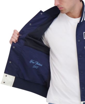 Men's Lightweight Satin Nylon Varsity Jacket