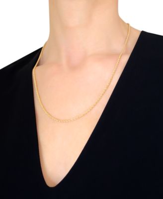 Sparkle Rope 22" Chain Necklace (2mm) in 14k Gold