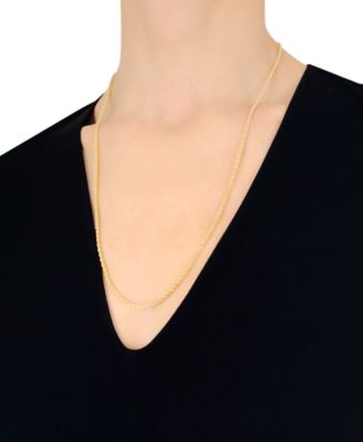 Sparkle Rope 24" Chain Necklace (2mm) in 14k Gold