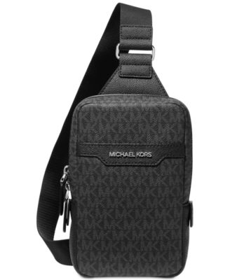 Michael Kors - Men's Leather MK Logo-Print Sling Pack