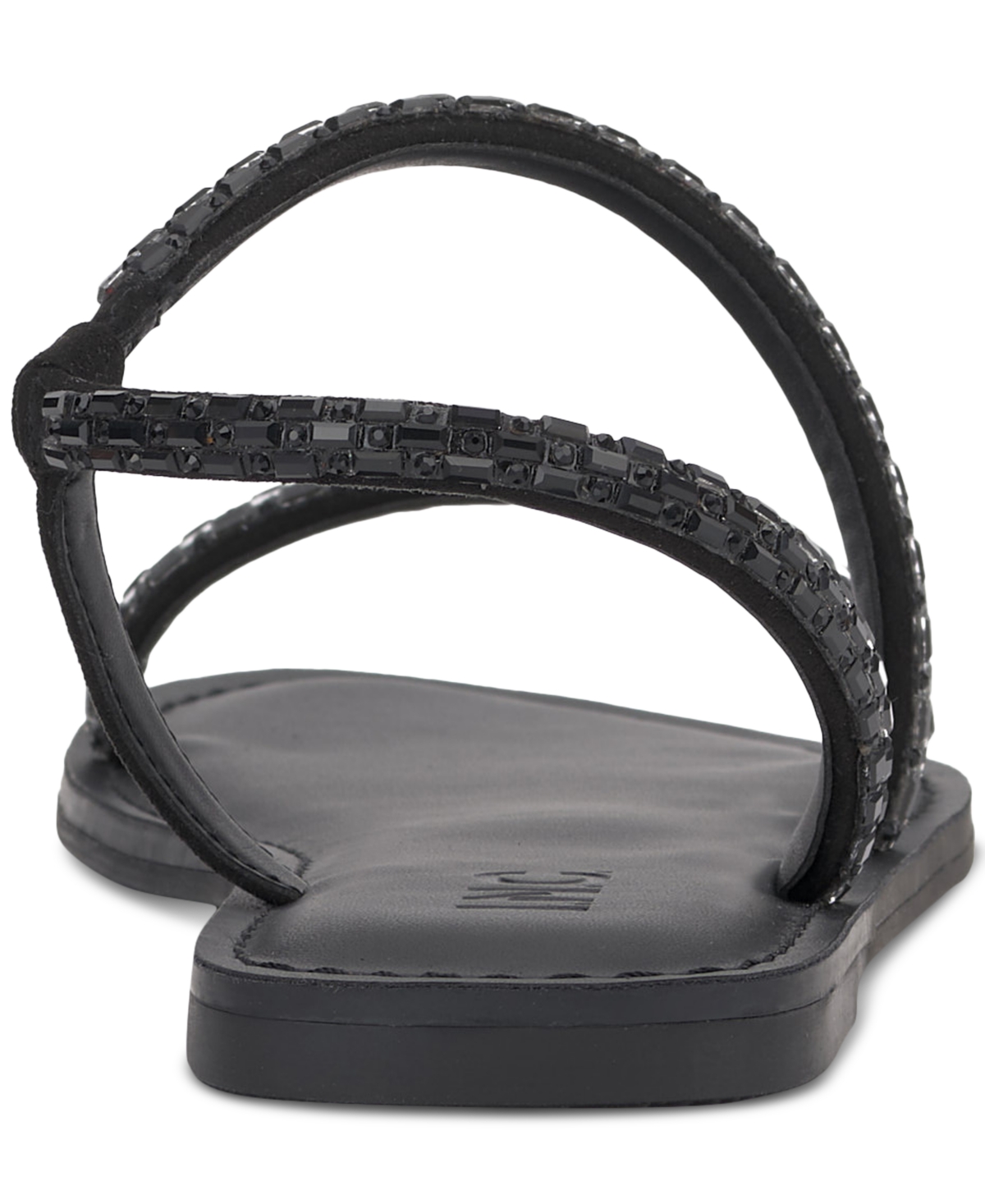 Inc International Concepts Women's Mahlah Embellished Asymmetrical Sandals, Created For Macy's In Black Bling