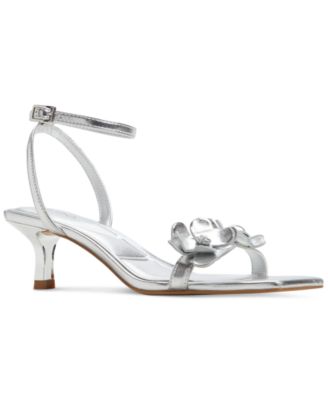 ALDO - Women's Daisylily Floral Kitten-Heel Dress Sandals