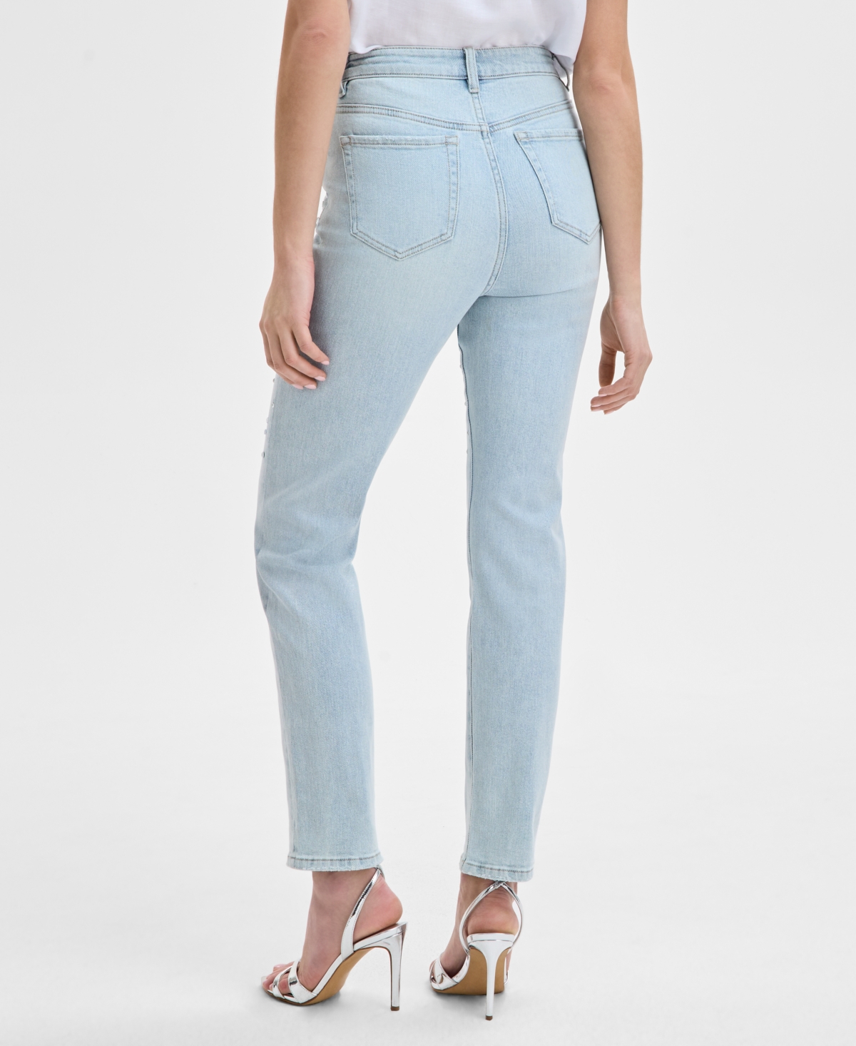 INC INTERNATIONAL CONCEPTS WOMEN'S EMBELLISHED HIGH RISE JEANS, EXCLUSIVELY AT MACY'S 