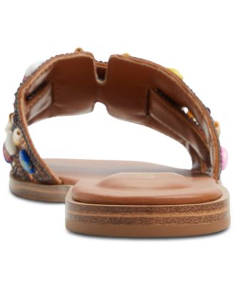 Women's Eleny Embellished Slide Flat Sandals