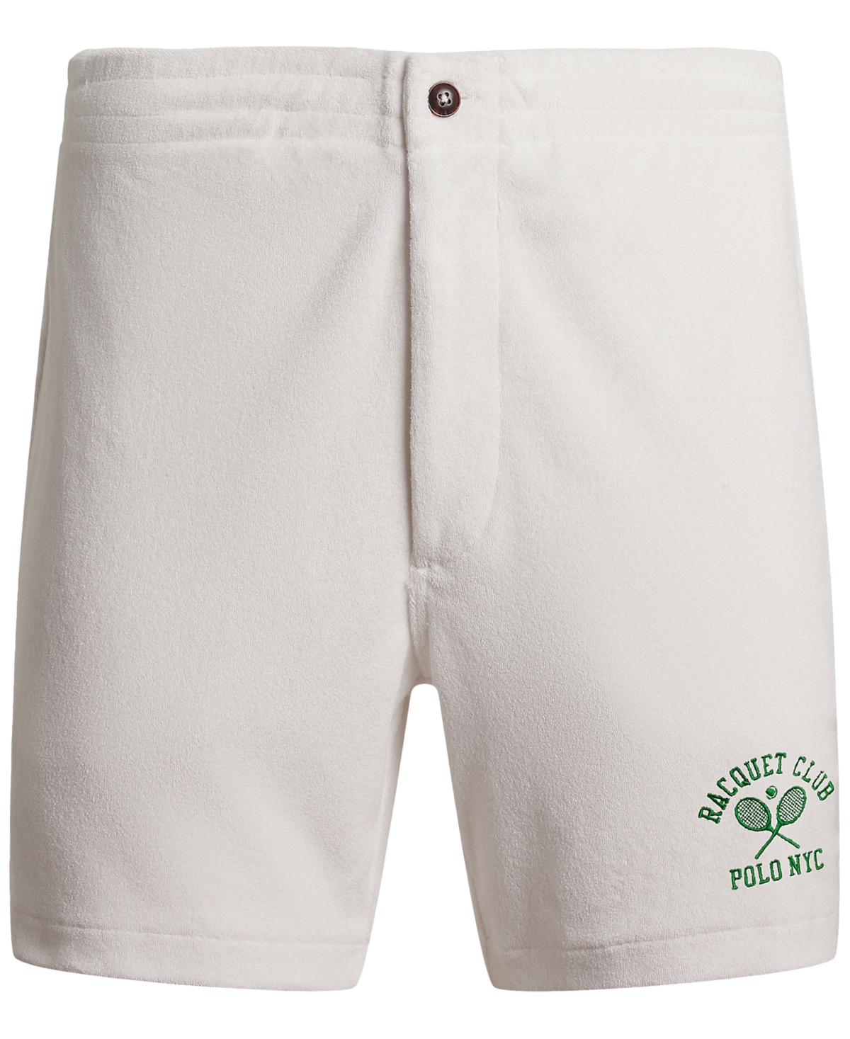 Polo Ralph Lauren Men's 6-inch Polo Prepster Terry Graphic Shorts In White