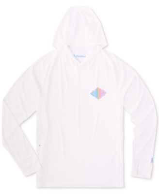 Men's Reflector Print Long-Sleeve Hooded T-Shirt