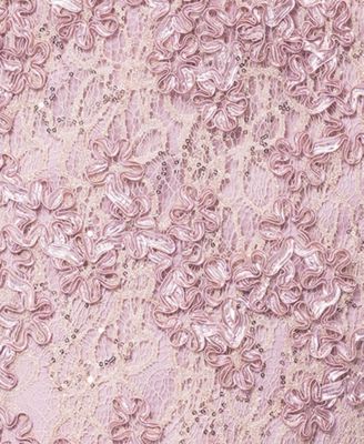 Women's Off-The-Shoulder Soutache Lace Gown