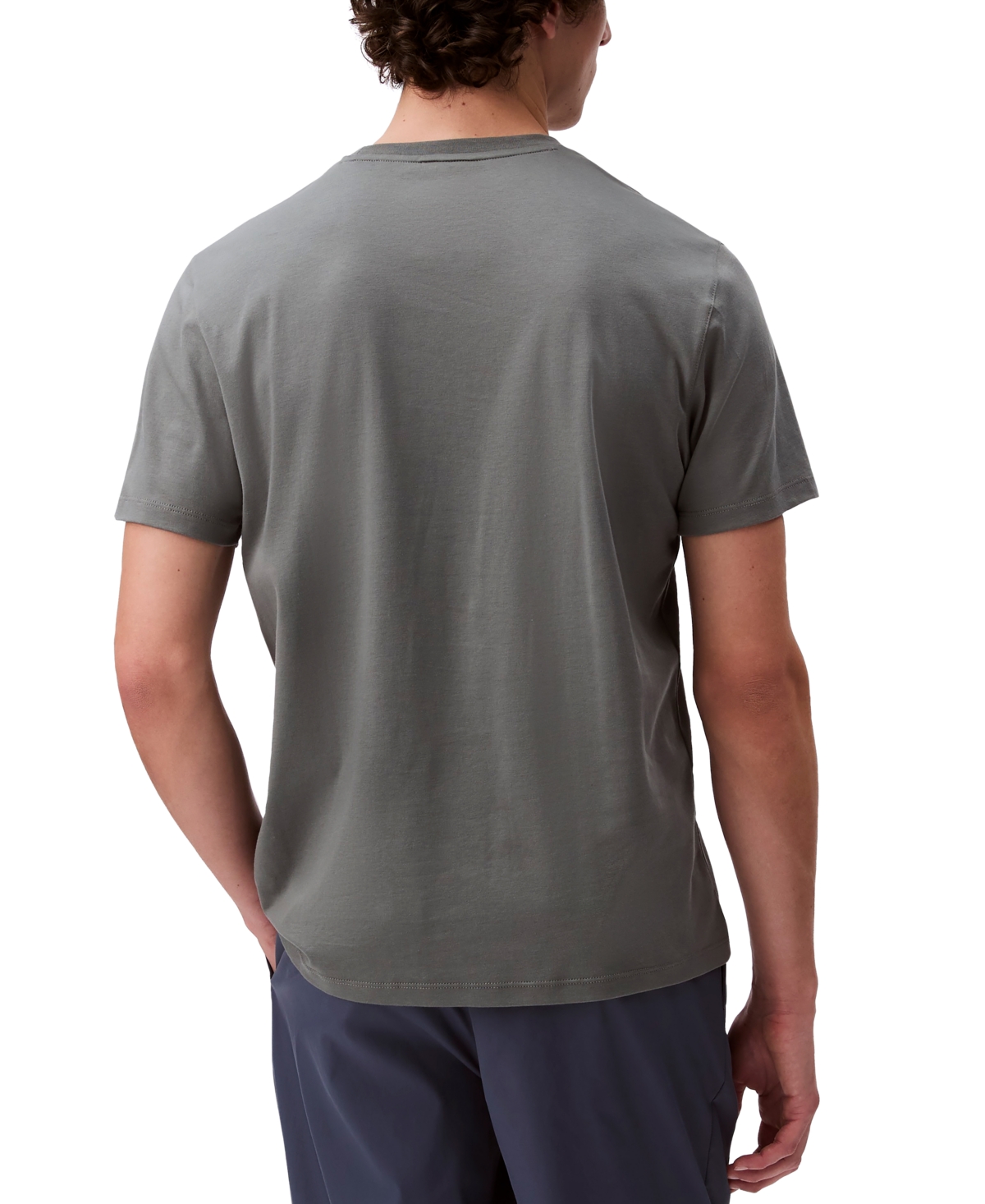 Shop Calvin Klein Men's Short Sleeve Supima Cotton Interlock T-shirt In Sedona Sage