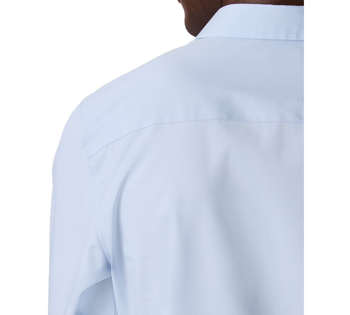 Calvin Klein Men's Slim Fit Supima Stretch Long Sleeve Button-front Shirt In Niagara Mist
