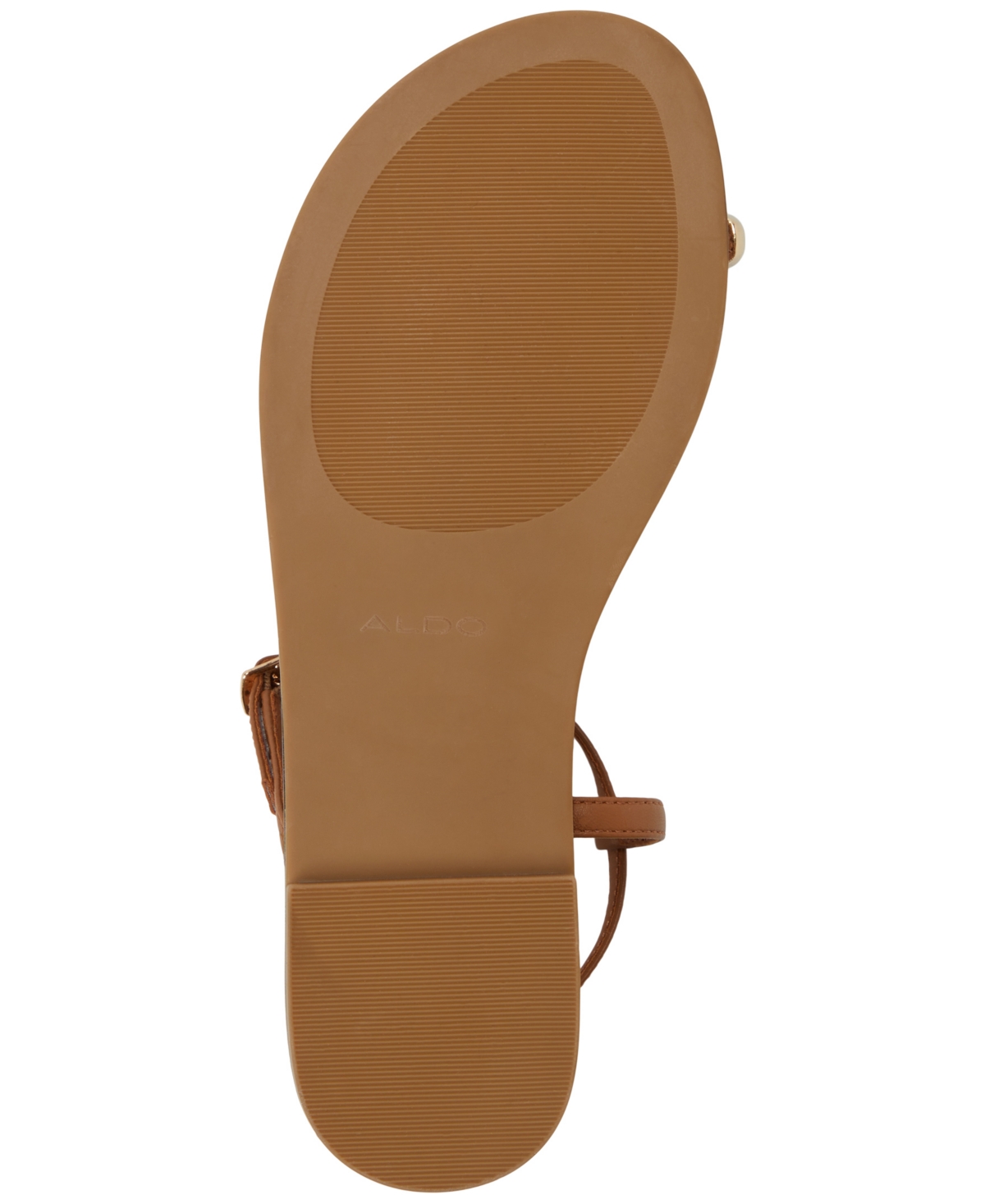 Shop Aldo Women's Jomali Toe-ring Strappy Flat Sandals In Cognac