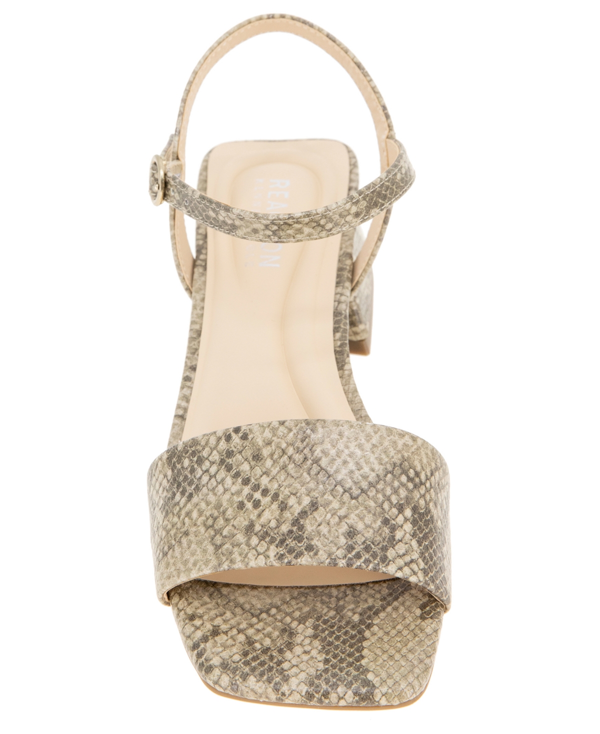 Kenneth Cole Reaction Women's Buena Square Toe Dress Sandals In Light Taupe
