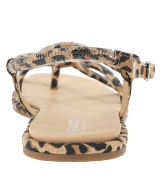 Women's Waltz Strappy Square Toe Flat Sandals