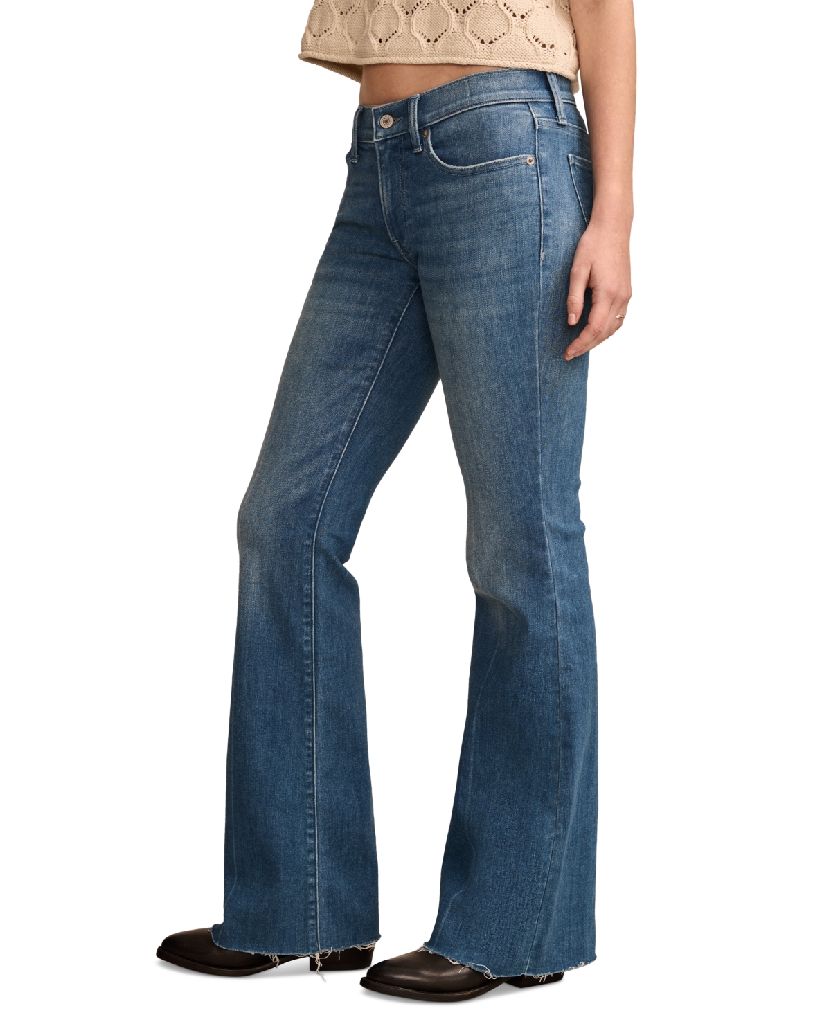 LUCKY BRAND WOMEN'S MID-RISE SWEET FLARE JEANS 