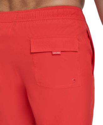 Men's Core Euro Regular-Fit Quick-Dry 5" Swim Trunks with Compression Short Liner