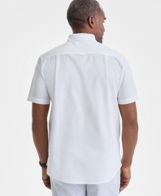 Men's Short Sleeve Button-Down Oxford Shirt, Created for Macy's