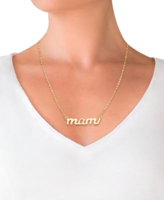 Mami Pendant Necklace in 10k Yellow Gold, 18"