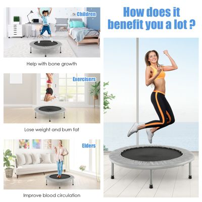 Mini Folding Trampoline Portable Recreational Fitness Rebounder