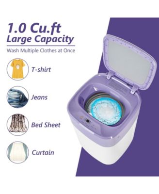 8lbs Portable Fully Automatic Washing Machine with Drain Pump