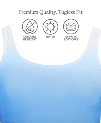 Plus Size Tugless Low Leg One Piece Swimsuit