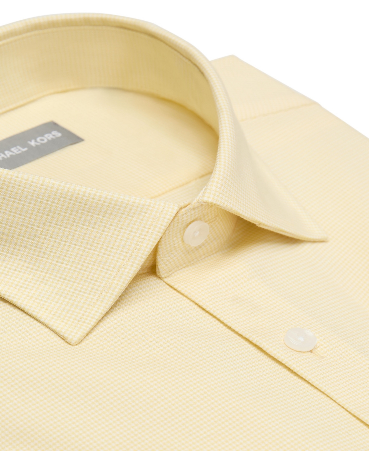 Michael Kors Men's Regular Fit Comfort Stretch Dress Shirt In Pineapple