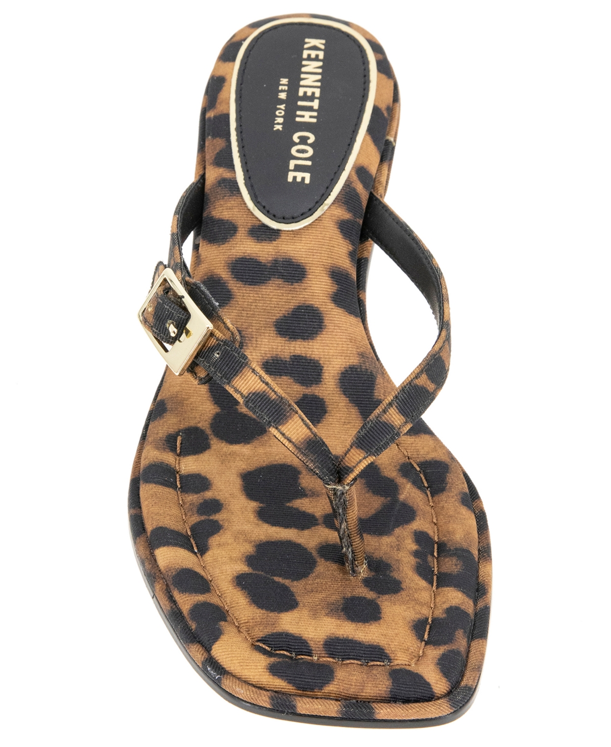Kenneth Cole New York Women's Gillie Kitten Heel Sandals In Leopard