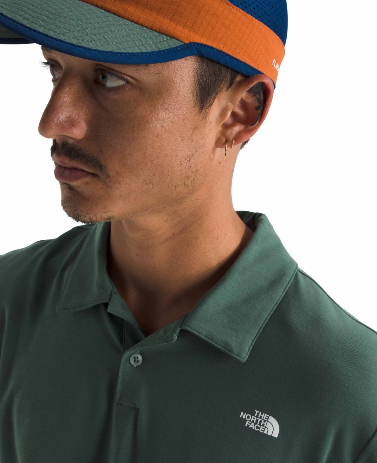 Shop The North Face Men's Adventure Polo Shirt In Duck Green