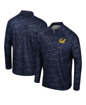 Colosseum - Men's Navy Cal Bears Carson Raglan Quarter-Zip Jacket