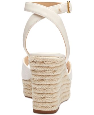 【COACH】C Canvas Open-Toe Espadrille Wedge Sandals COACH Signature C Canvas Open-Toe Espadrille Wedge Sandals