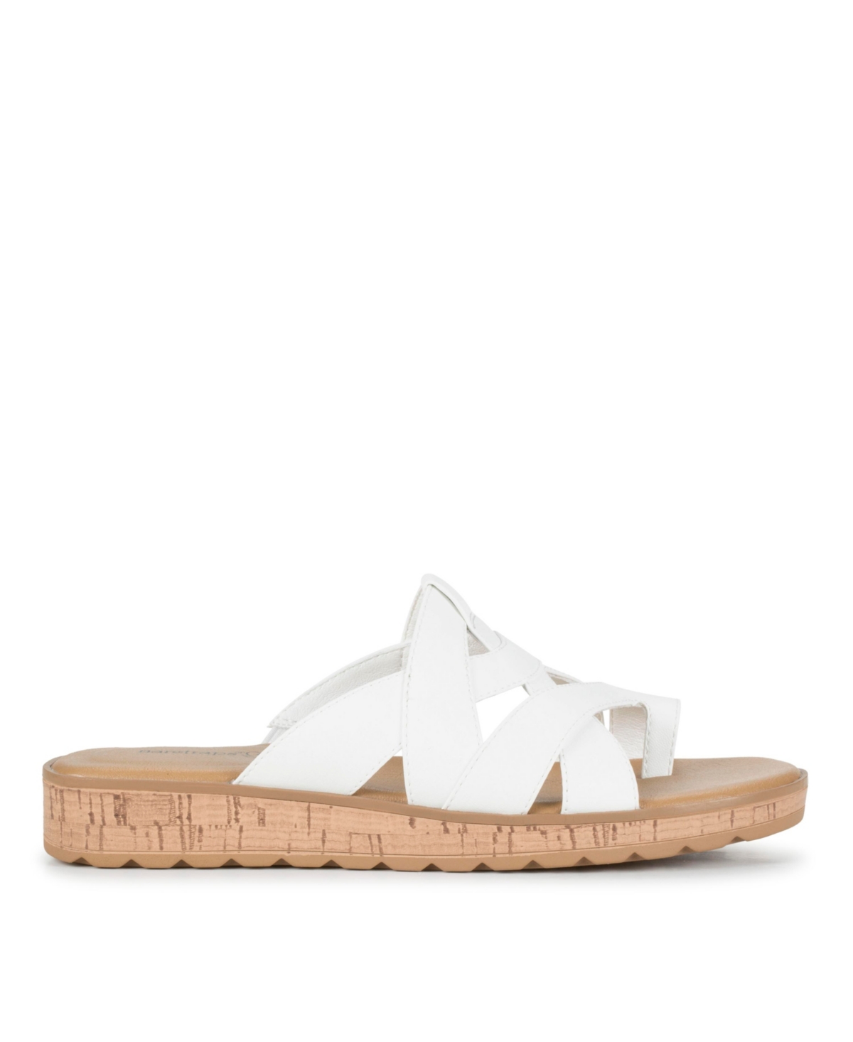 Baretraps Women's Gabbie Slide Slip On Sandals In White