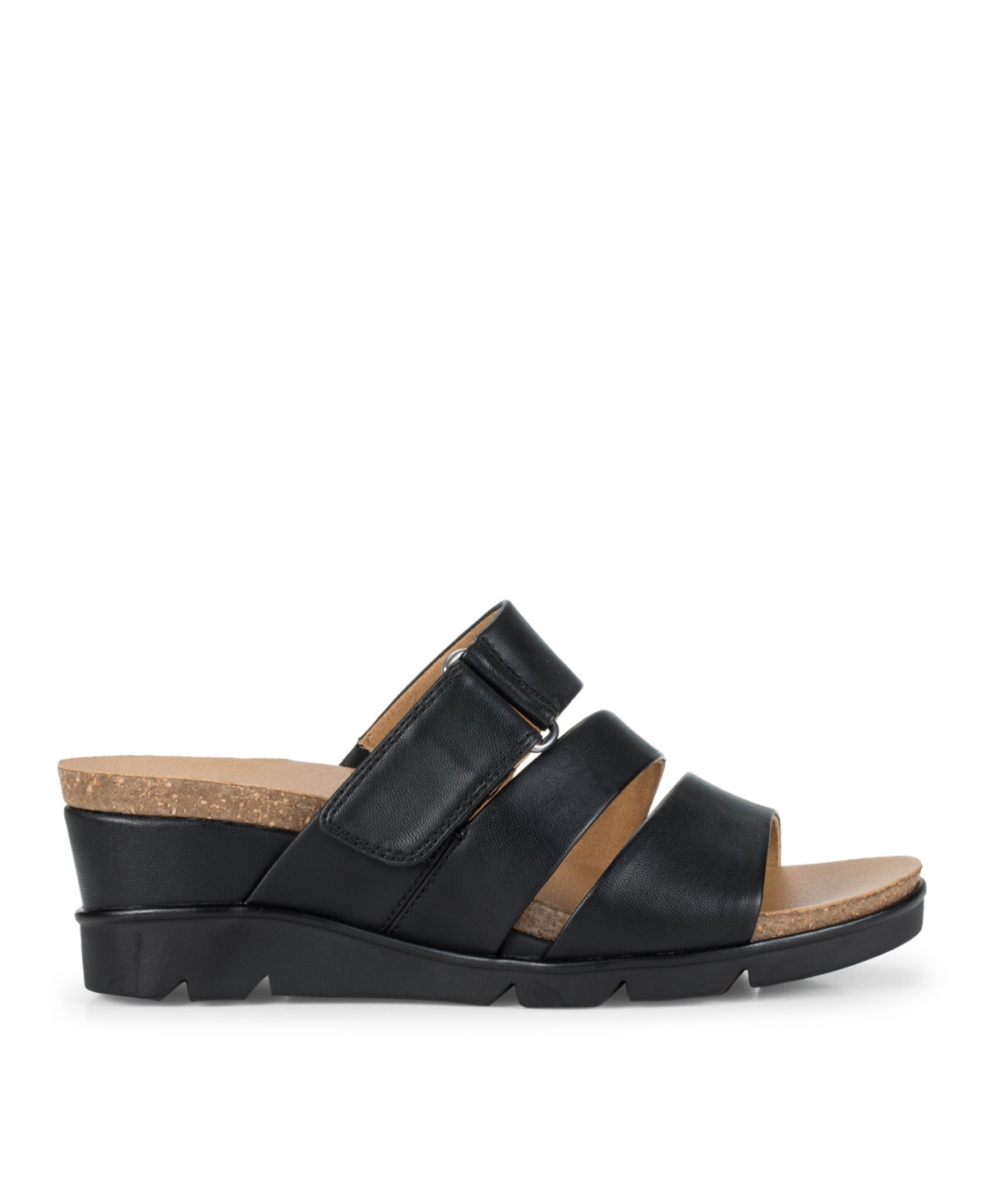 Baretraps Fresha Womens Strappy Open Toe Slide Sandals In Black