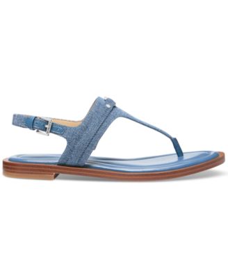 【MICHAEL KORS】SALE★ Mandy レザー Tストラップ サンダル Mandy Leather T-Strap Sandal | Michael Kors [US]