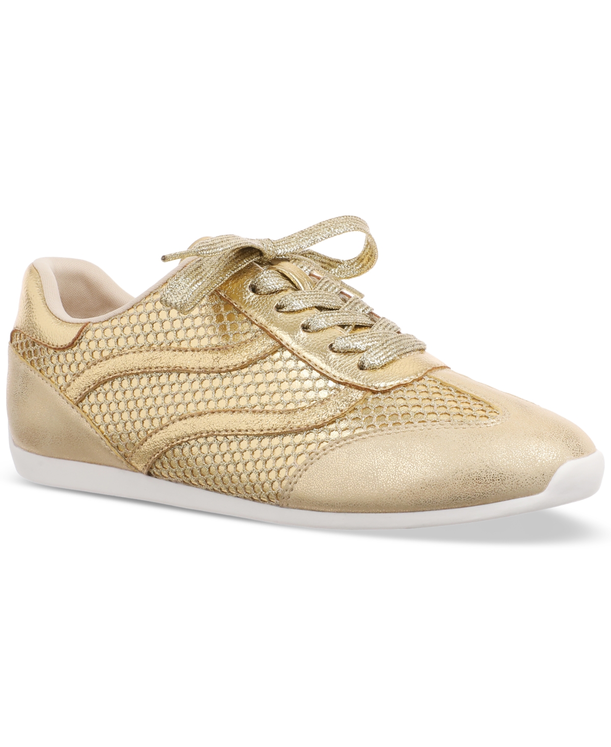 Women's Landryy Sneakers, Exclusively at Macy's - Gold Mesh