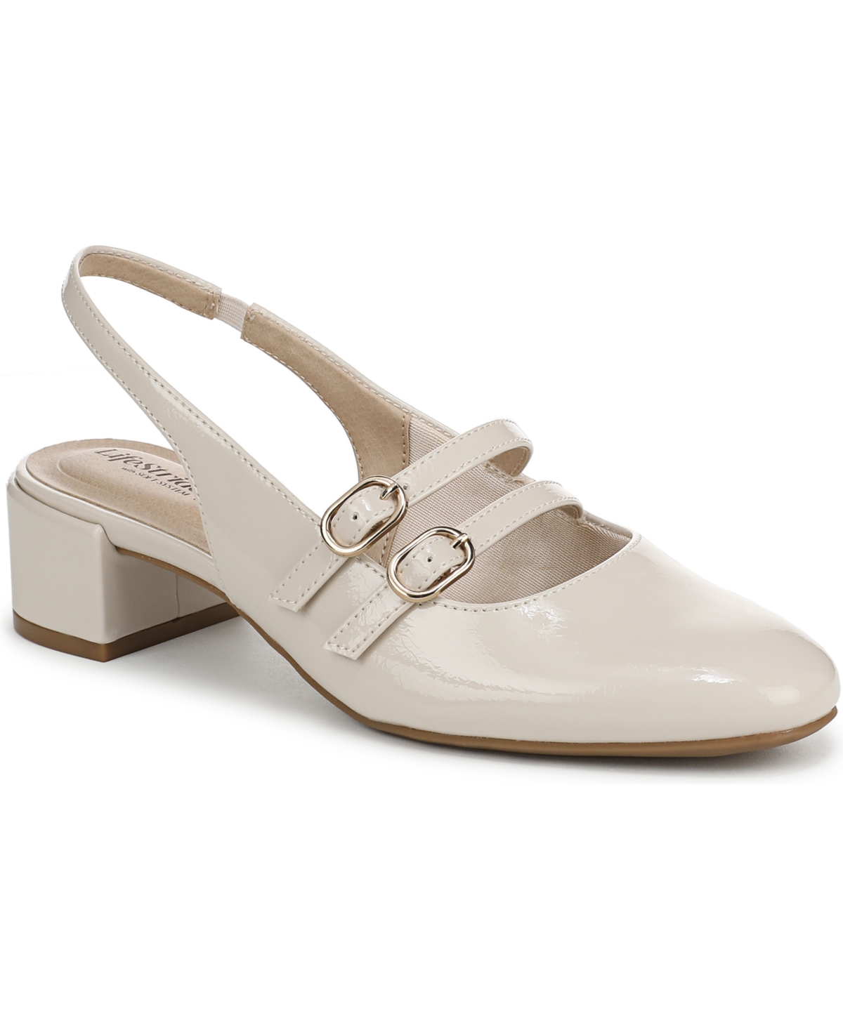 LIFESTRIDE WOMEN'S BEATRICE BLOCK HEEL SLINGBACK PUMPS 