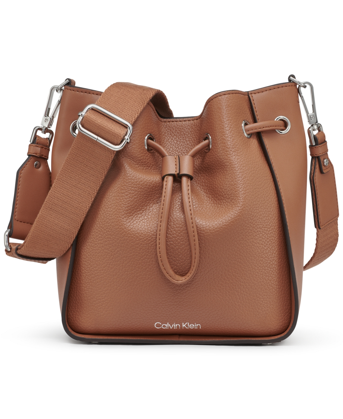 Calvin Klein Holt Crossbody In Caramel