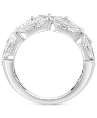 EFFY&reg; Lab Grown Diamond Horizontal Cluster Ring (4 1/2 ct. t.w.) in 14K White Gold