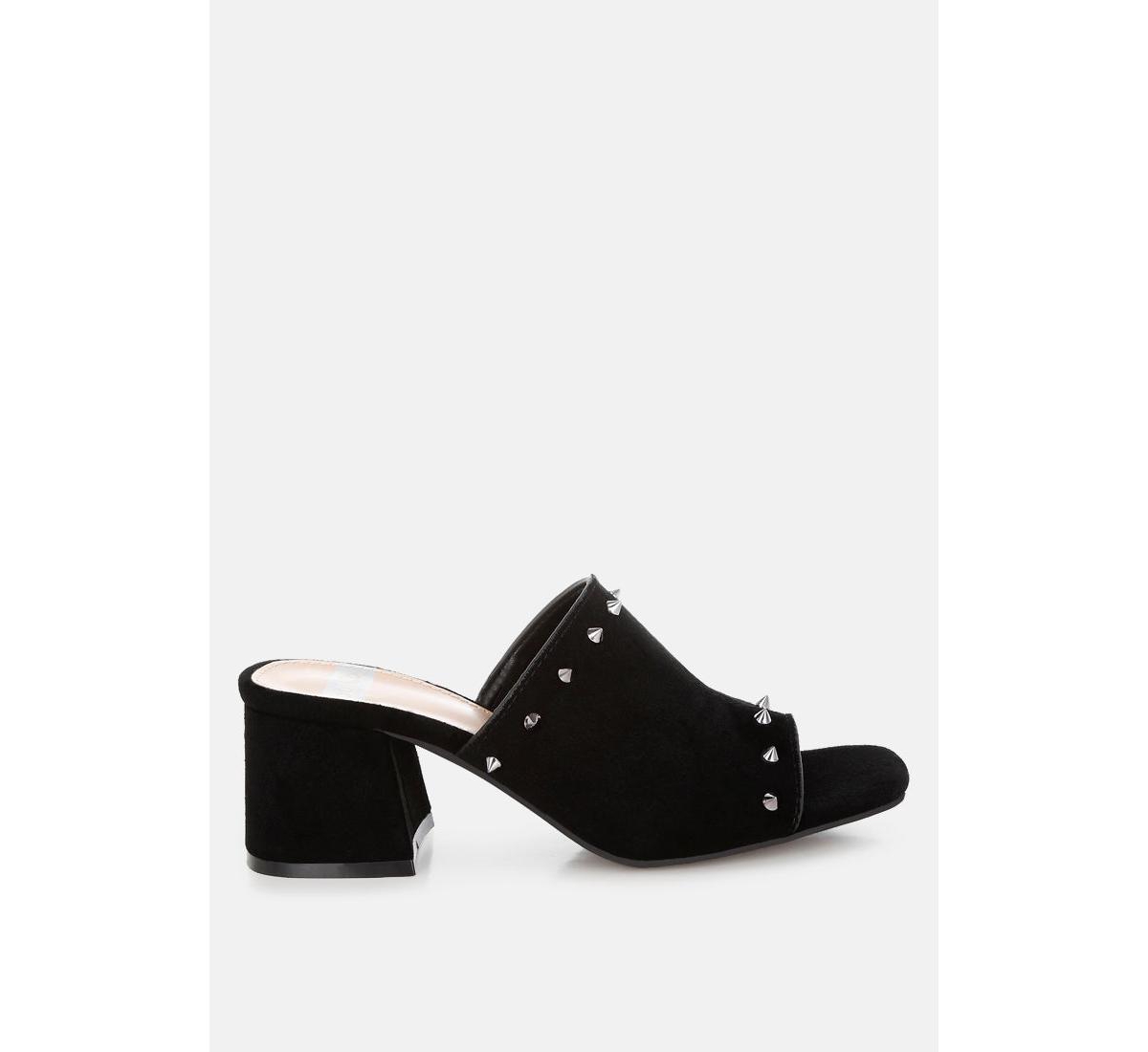 Agape Genuine Suede Leather Slip Ons - Black