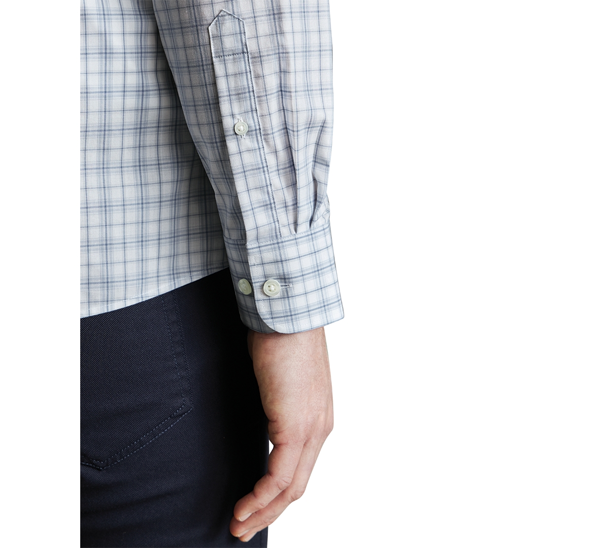 CHARLES TYRWHITT MEN'S SLIM FIT LONG SLEEVE CHECK BUTTON-DOWN SHIRT 
