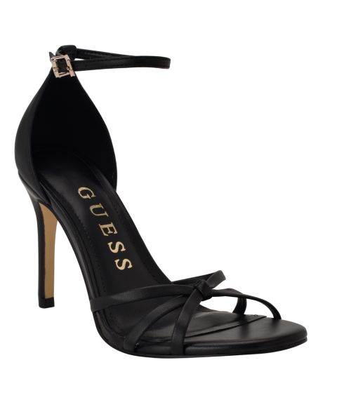 Женские сандалии GUESS Spring Strappy Knot Stiletto, цвет: Чёрный