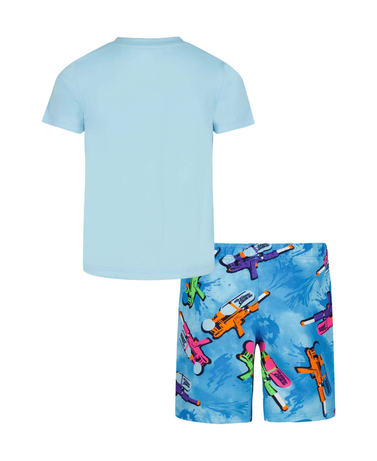 Under Armour Little And Toddler Boys 2-piece Classic Soaker Short Sleeve T-shirt And Volley Shorts Set In Stream Multi