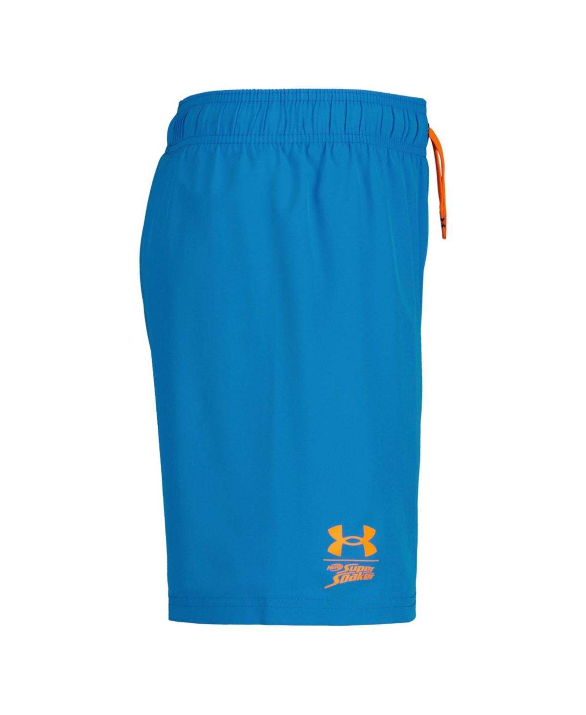 Under Armour Big Boys 2-in-1 Compression Printed Volley Shorts In Electric Blue