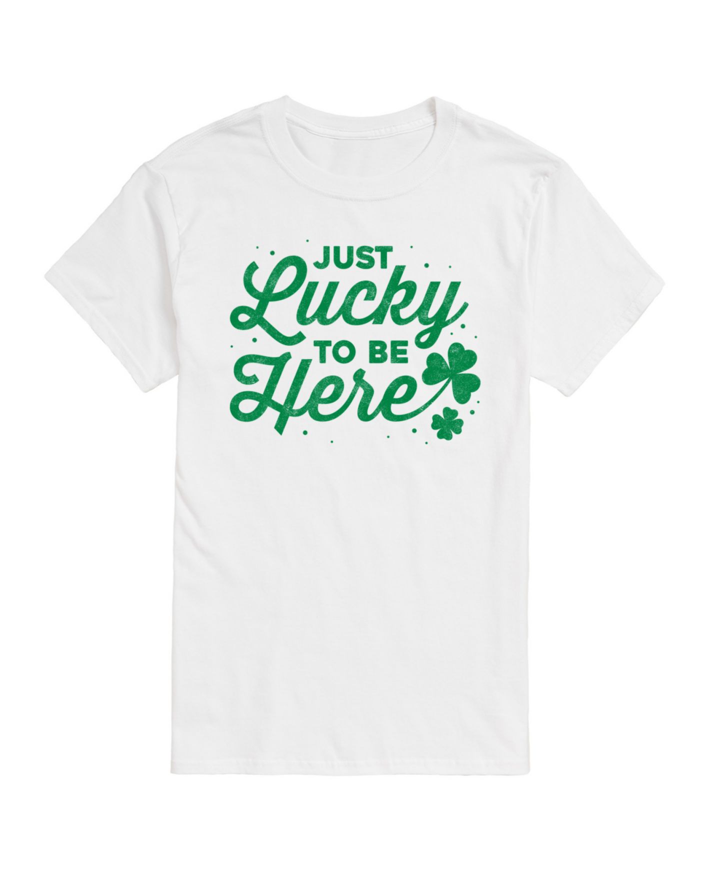 Мужская футболка AIRWAVES St Patrick's Just Lucky To Be Here Short Sleeve, цвет: Белый — фото 1