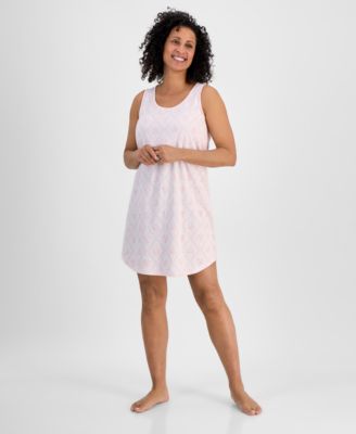 Charter Club - Women's Printed Jersey Tank Sleepshirt