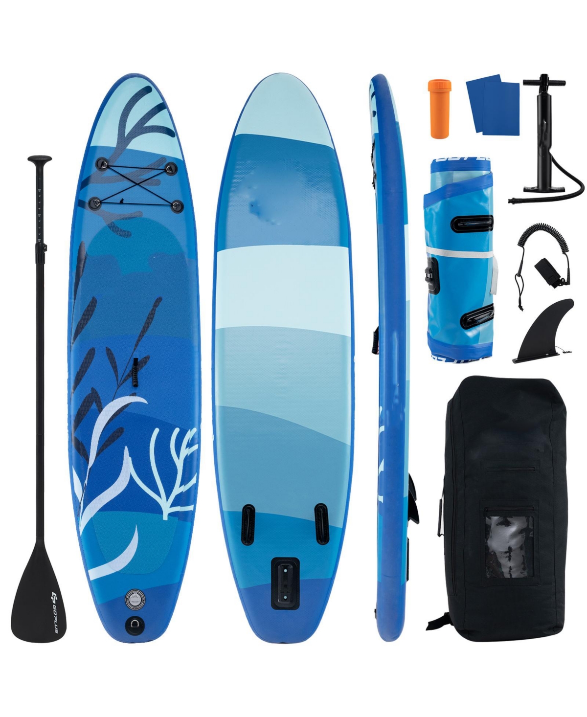 Inflatable Stand Up Paddle Board Sup Board with Premium Sup Accessories-s - Blue