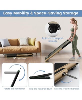 2.25HP 2 in 1 Folding Treadmill with APP Speaker Remote Control