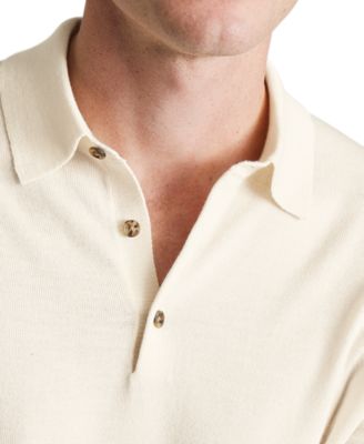 Men's Merino Wool Polo Sweater