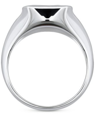 Cubic Zirconia Bezel Solitaire Ring in Sterling Silver, Exclusively at Macy's  (Also Available in 18k Gold-Plated Sterling Silver)