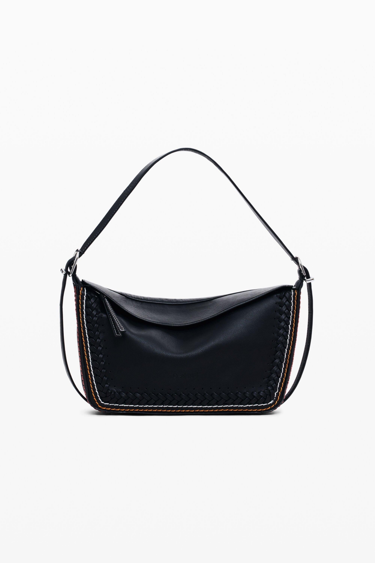Women's Bag with braided details - Black