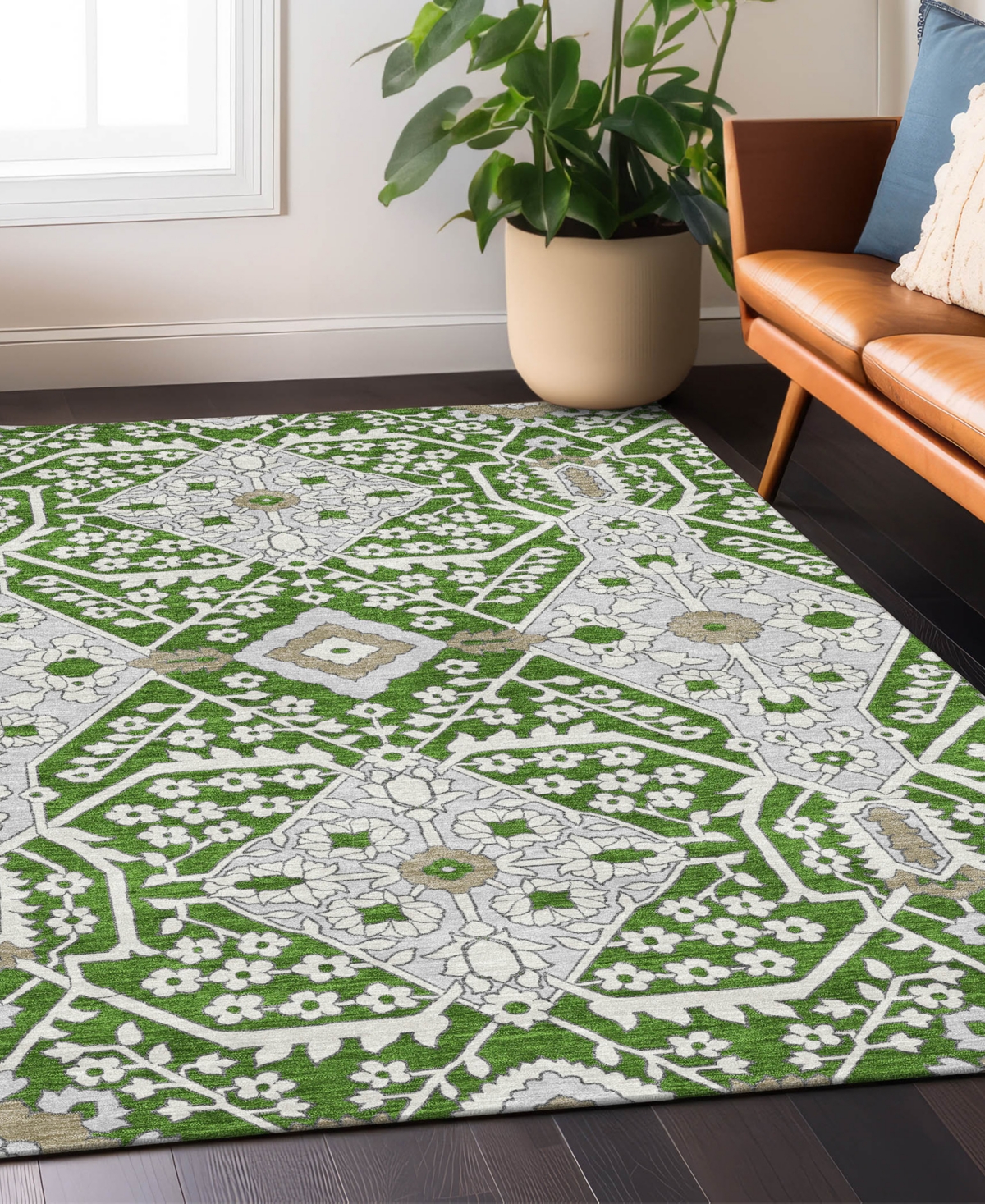 Addison Chantille Acn863 9'x12' Area Rug In Green