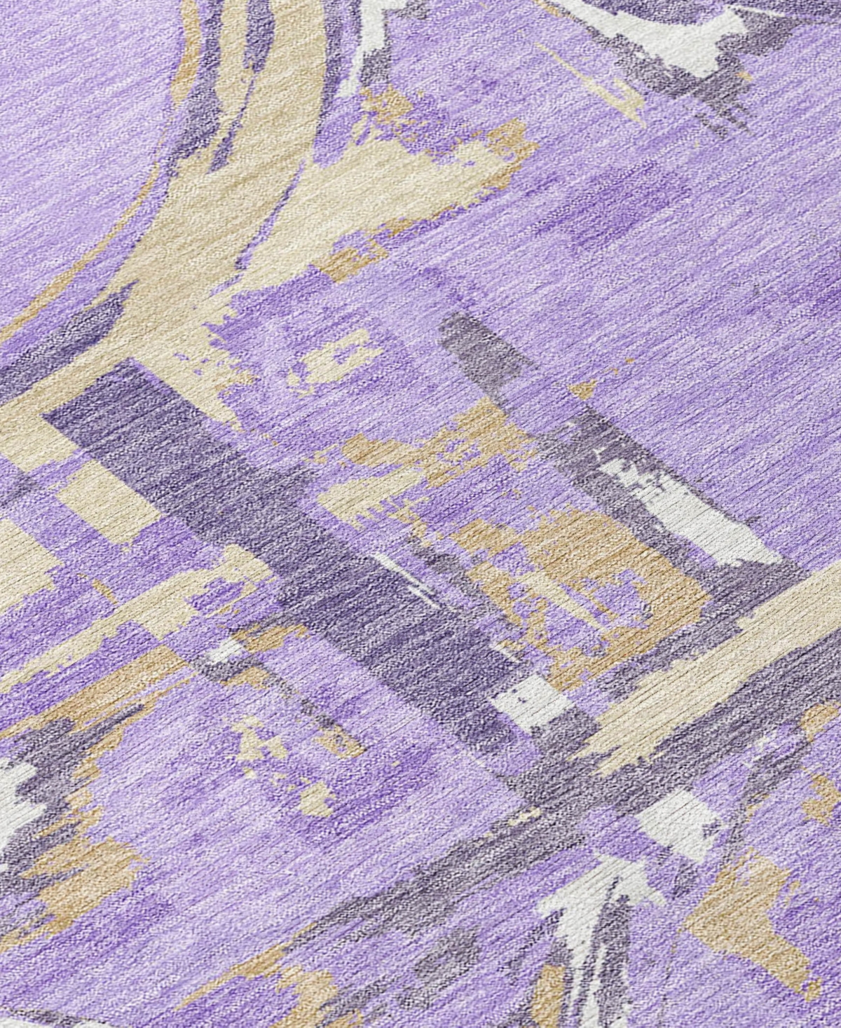 Addison Chantille Acn855 9'x12' Area Rug In Lavender